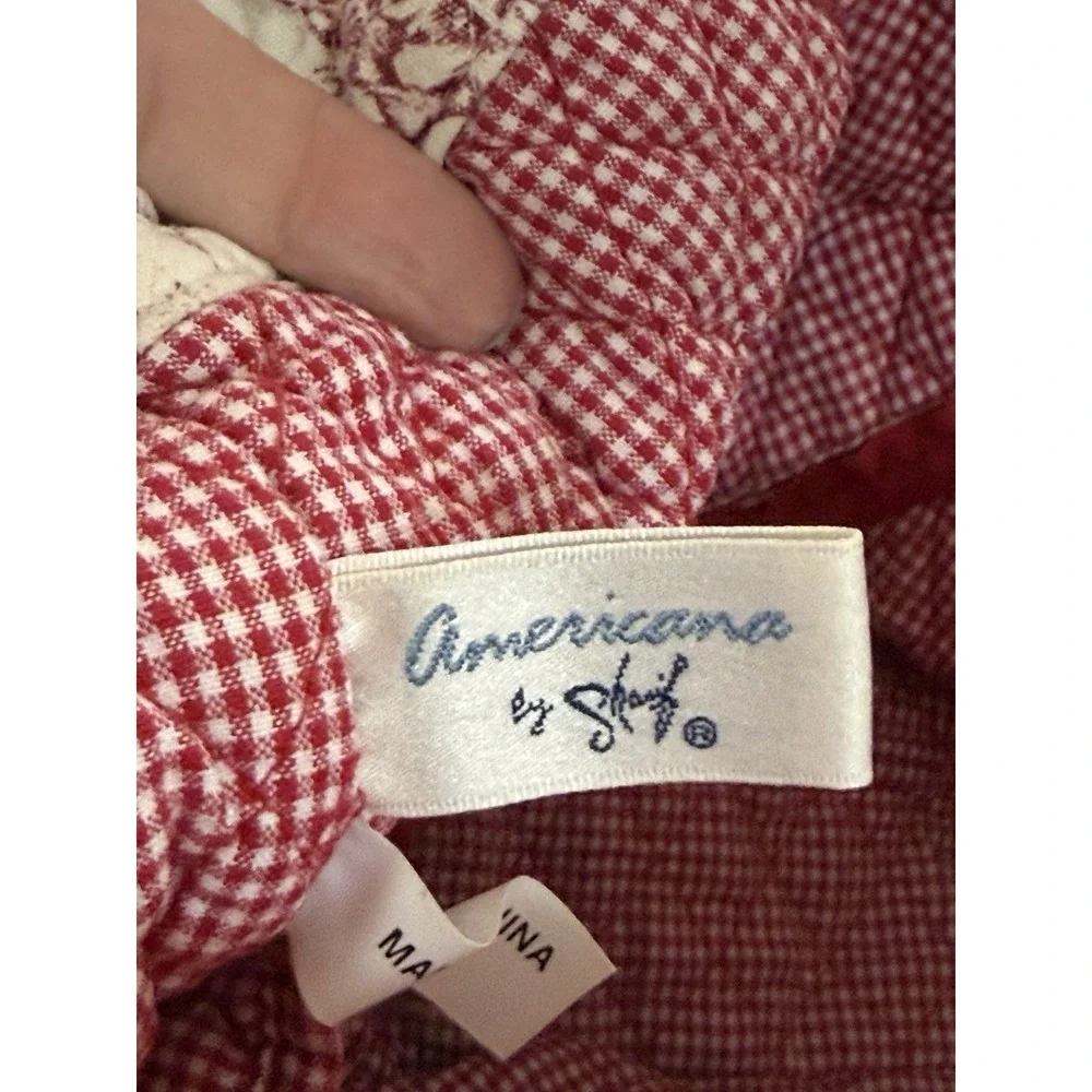 Americana By sharif Quilted Toile Print Handbag Cottagecore French‎ Country